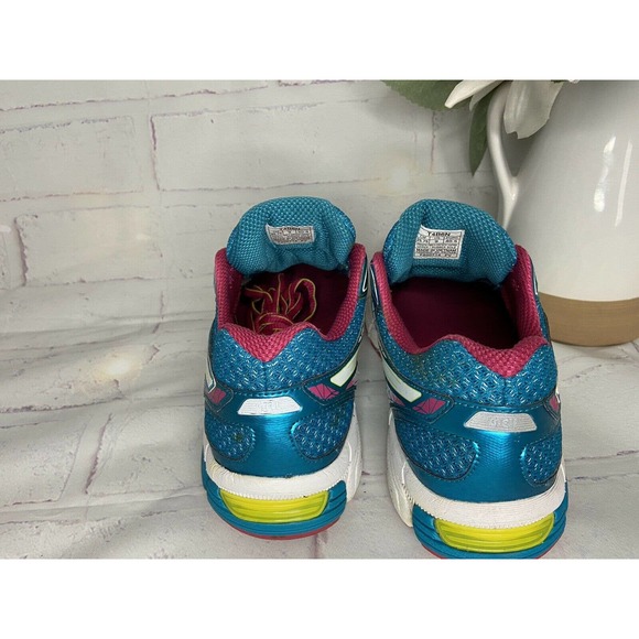 Asics Gel Exalt 2 Running Shoe Sneaker Women 9 Lightning Blue Pink Raspberry - Picture 6 of 7